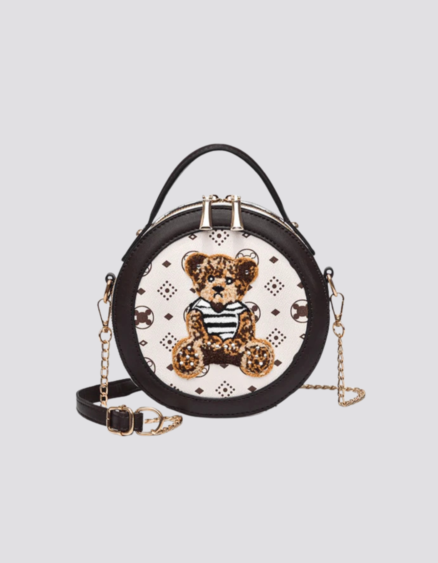 Orsina – Embroidered teddy charm – Crossbody handbag