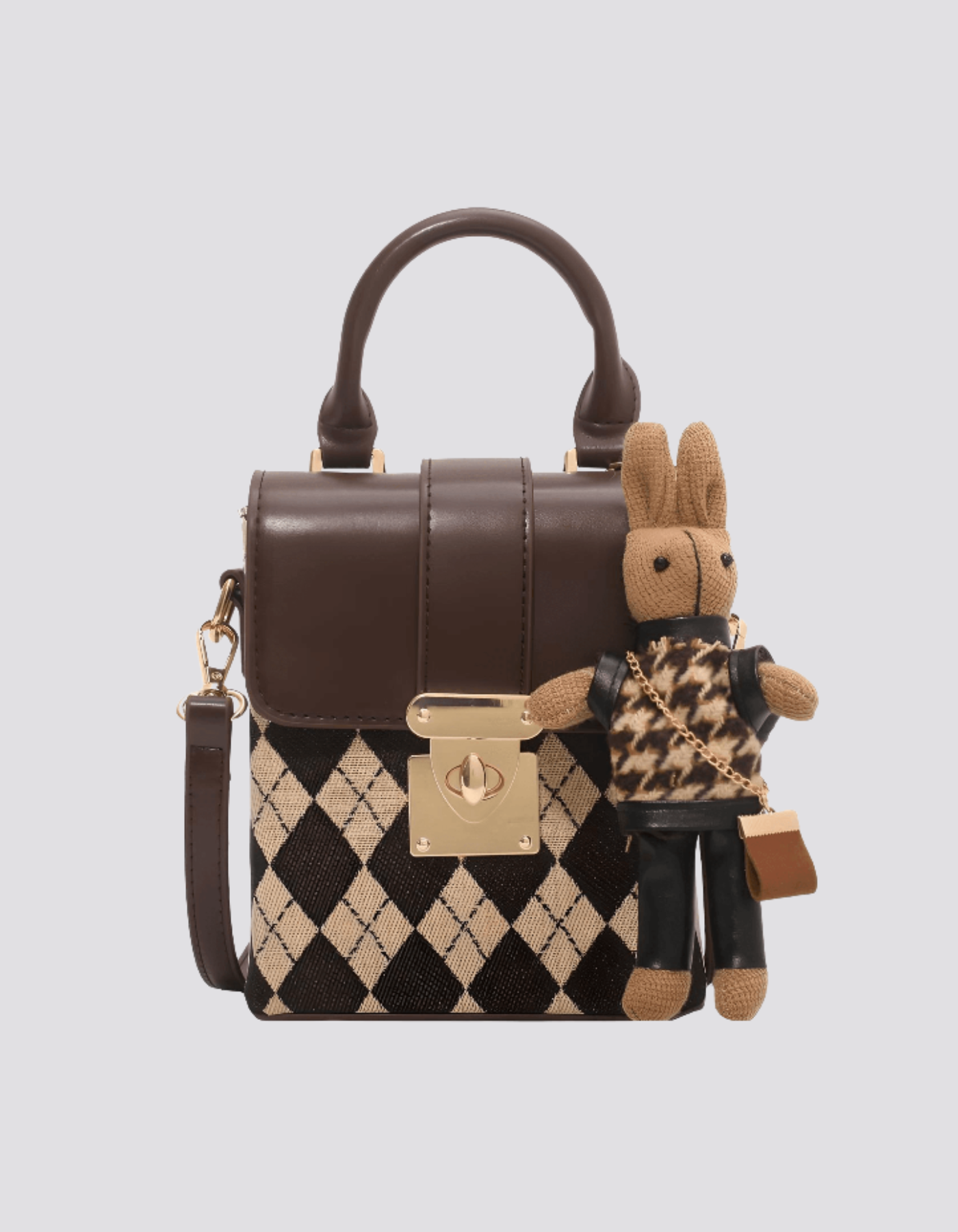 Ardenelle – Argyle flap charm – Crossbody handbag