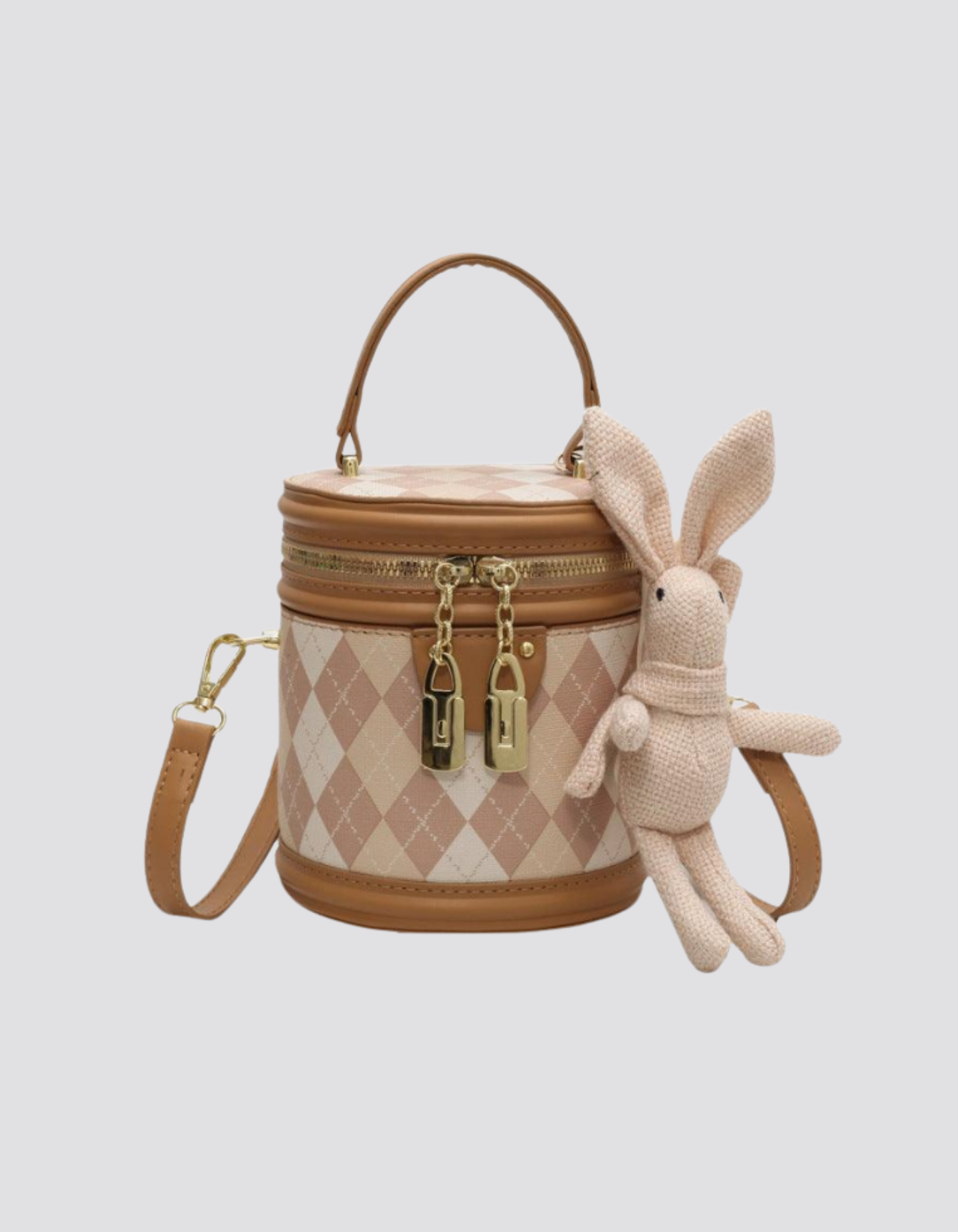 Minivière – Argyle bunny accent – Crossbody handbag