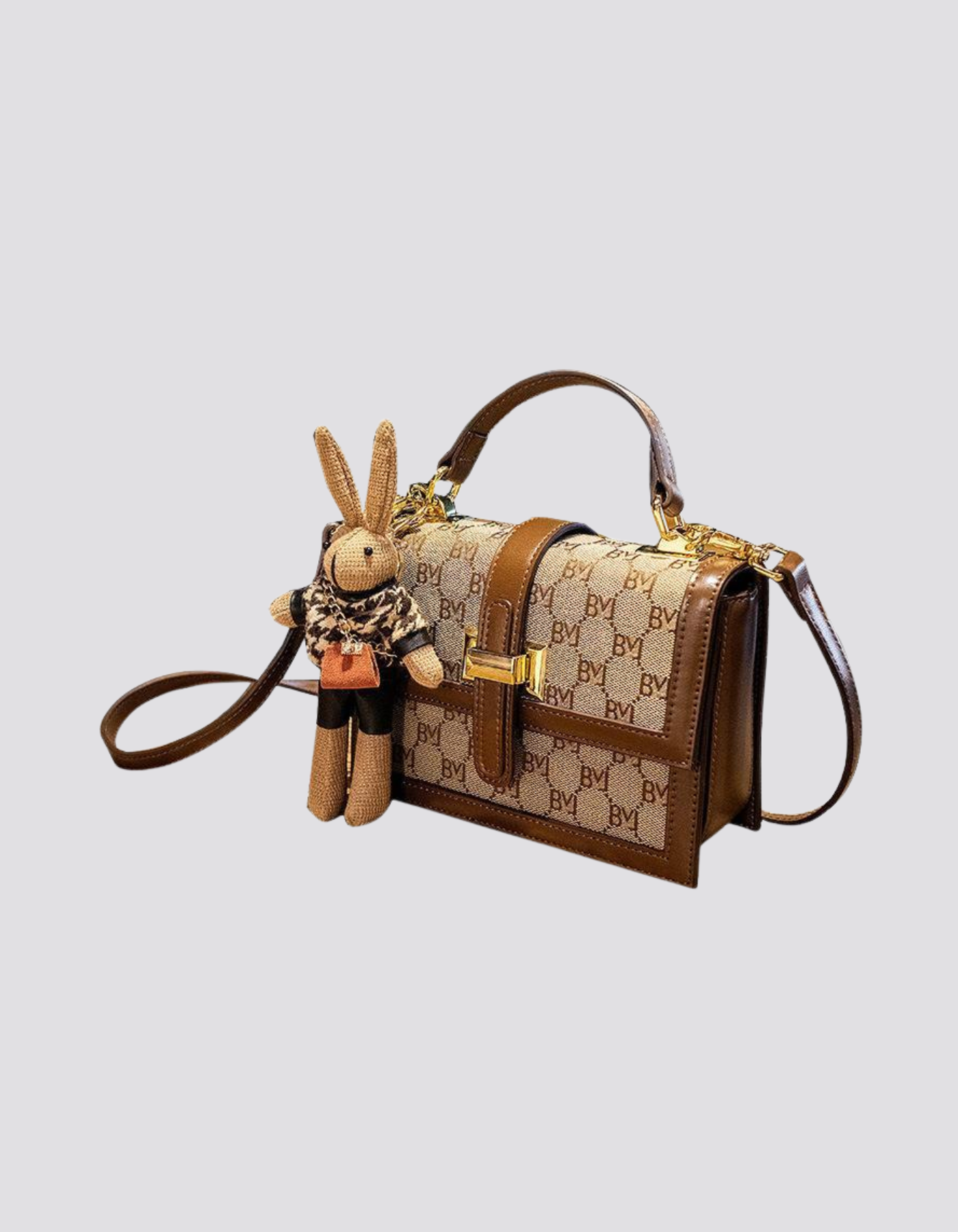 Florentia – Monogram bunny charm – Crossbody handbag