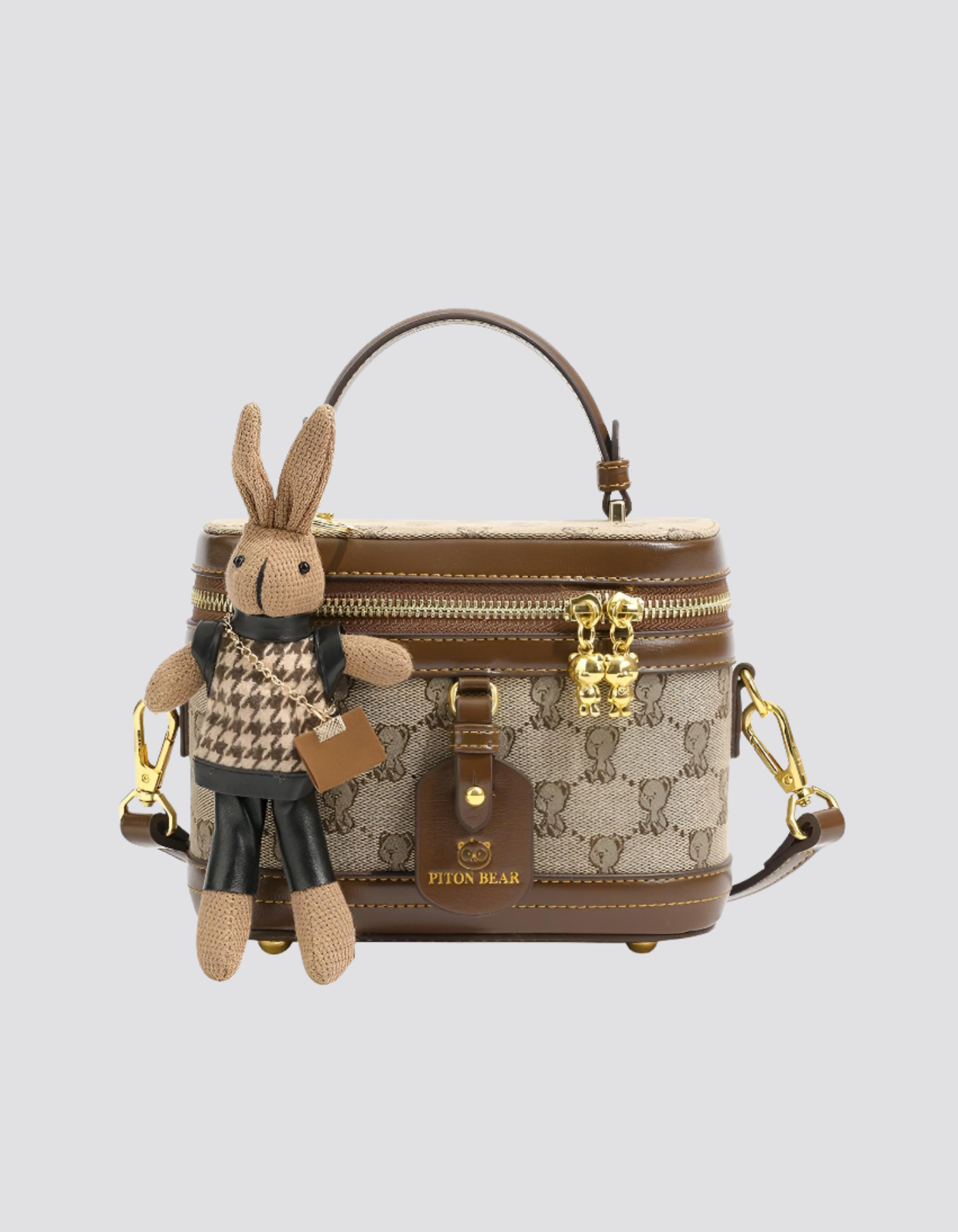 Maronette – Embellished bunny charm – Crossbody handbag