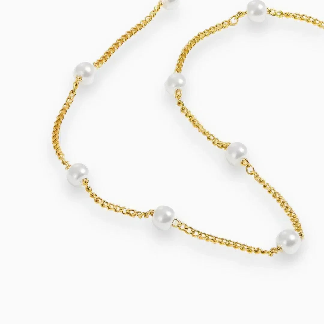Albirea – Simulated pearls – Necklace-10173355196743-Ivory Ombre