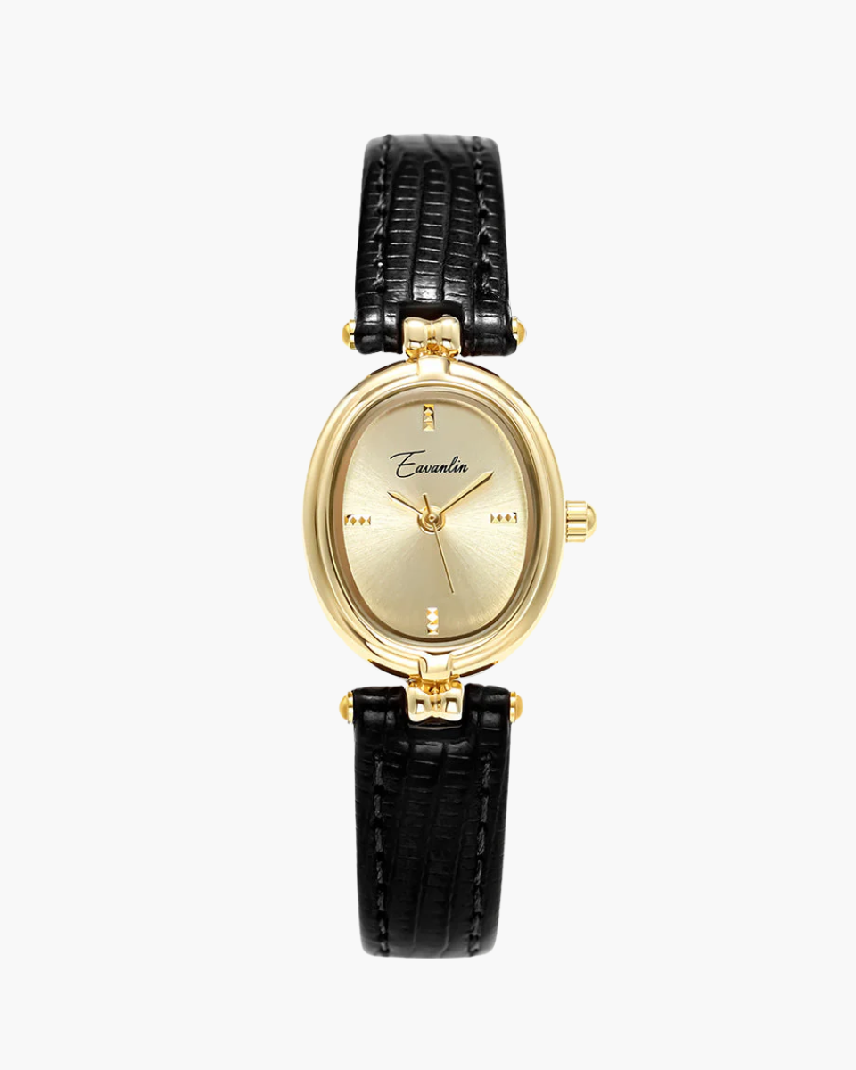 Lunetta – Gold-toned details – Vintage watch-10173355655495-Ivory Ombre