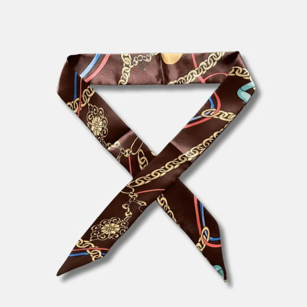 Scarf – Elegant design – Bag charm-10174668046663-Ivory Ombre