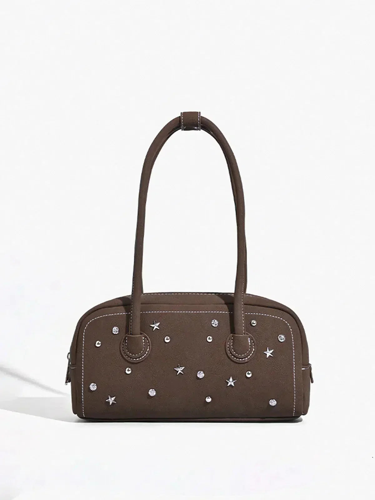 Sephine – Rhinestone handle – Chic sparkle bag-10174665392455-Ivory Ombre