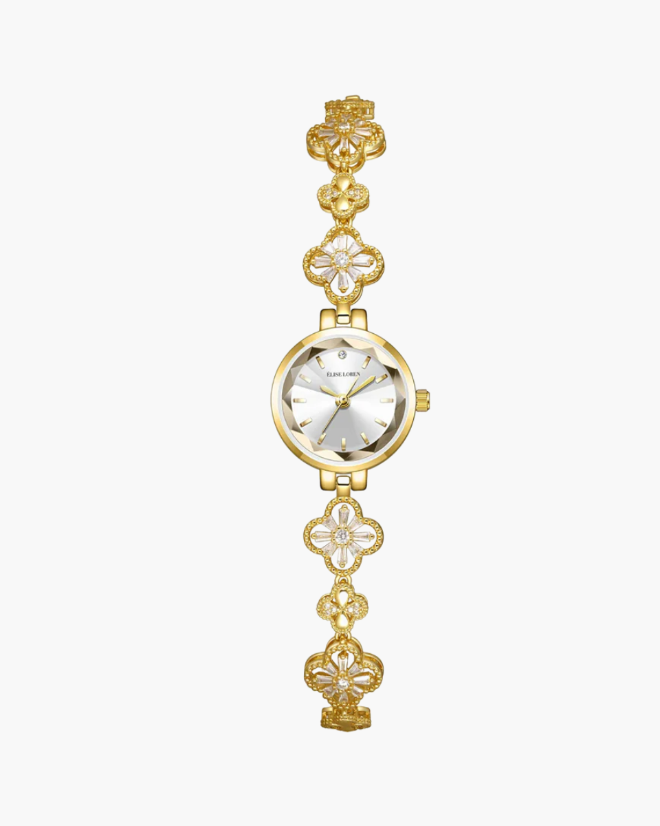 Seraphina Luxe – Floral design – Bracelet watch-10173357293895-Ivory Ombre