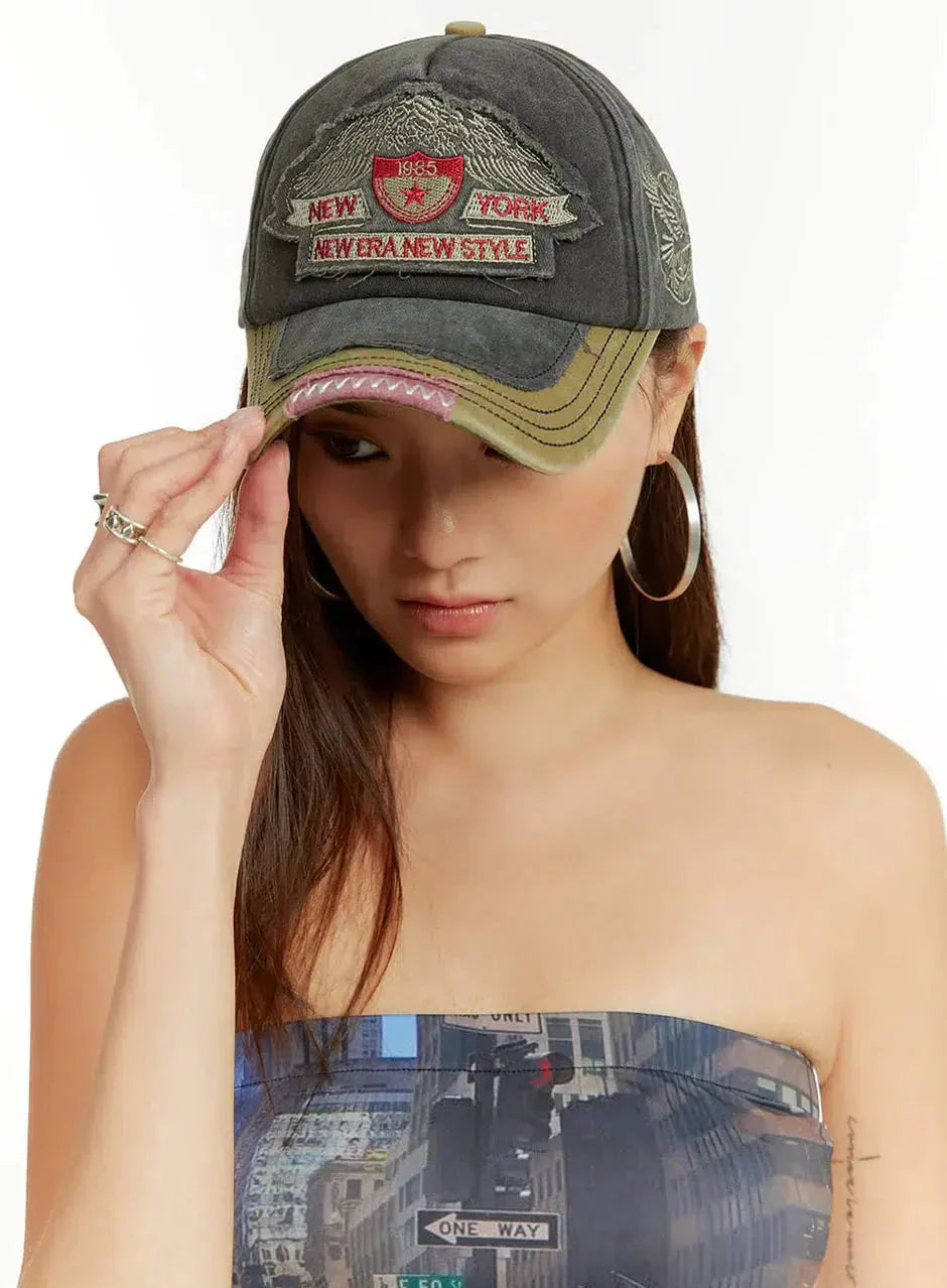 Vistara – Vintage New York – Baseball cap-10174659166535-Ivory Ombre