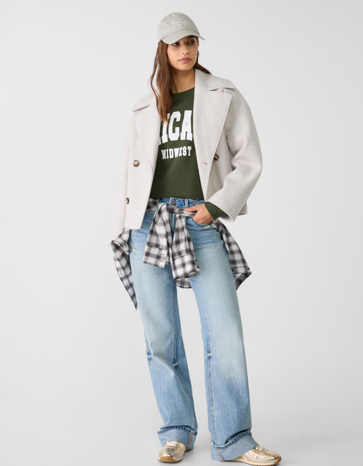 Marcelline – Double-breasted – Cropped pea coat