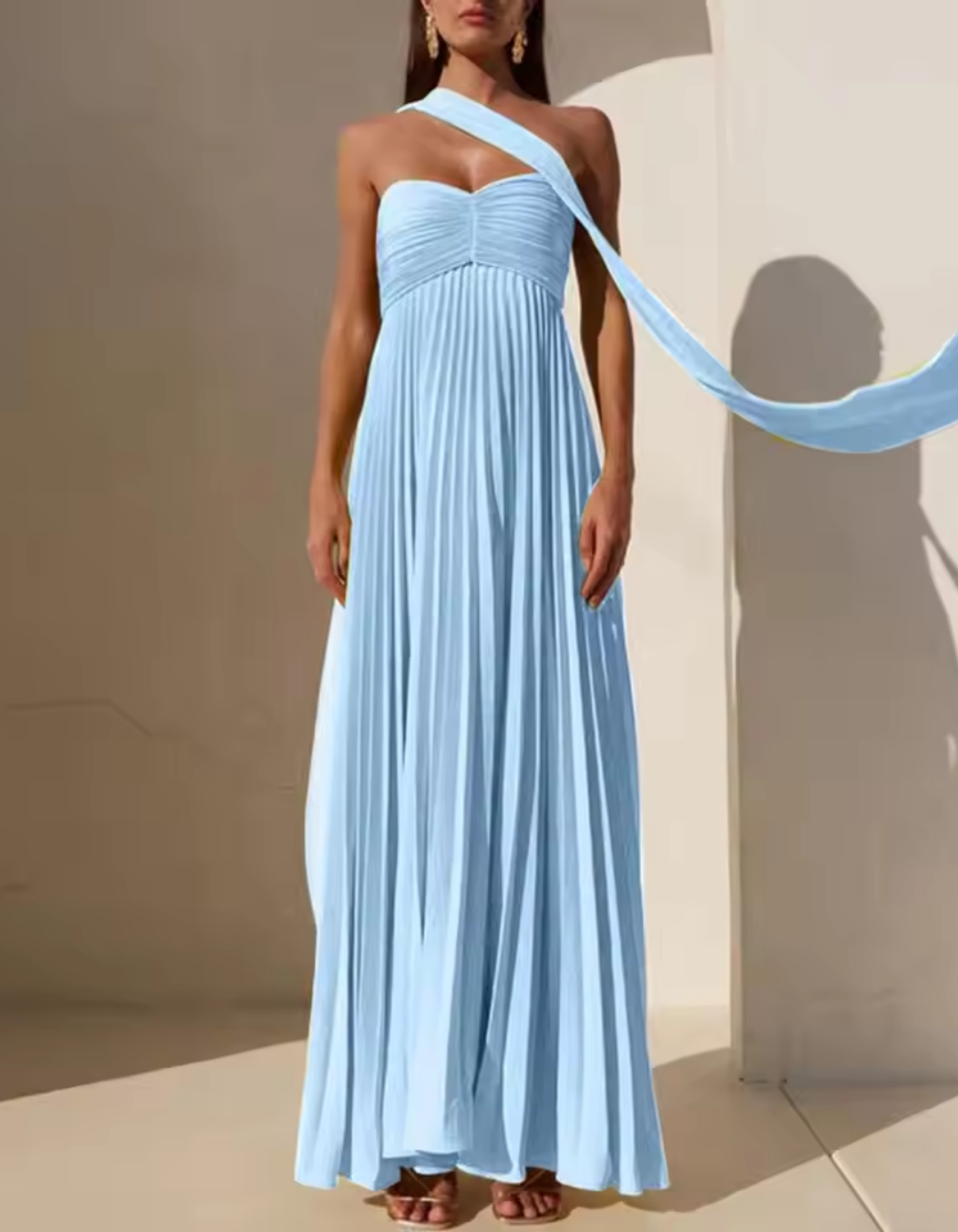 Tara – Pleated design – Strapless dress