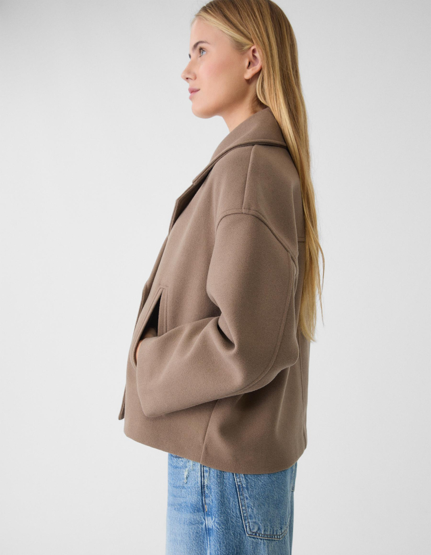 Marcelline – Double-breasted – Cropped pea coat