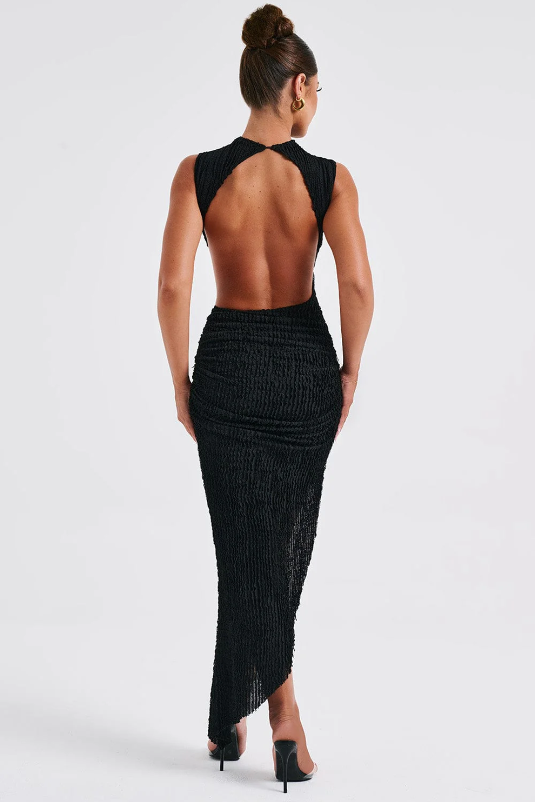Valora – Ruched side design – Midi dress