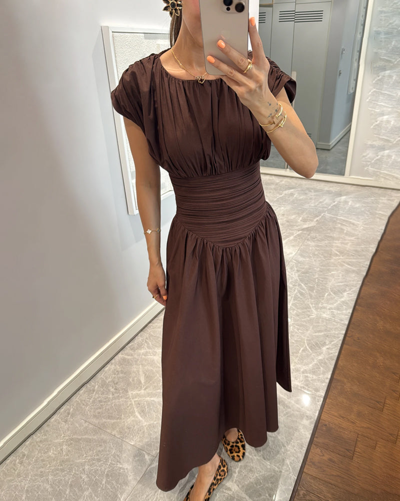 Mariella – Ruched waist – Midi dress