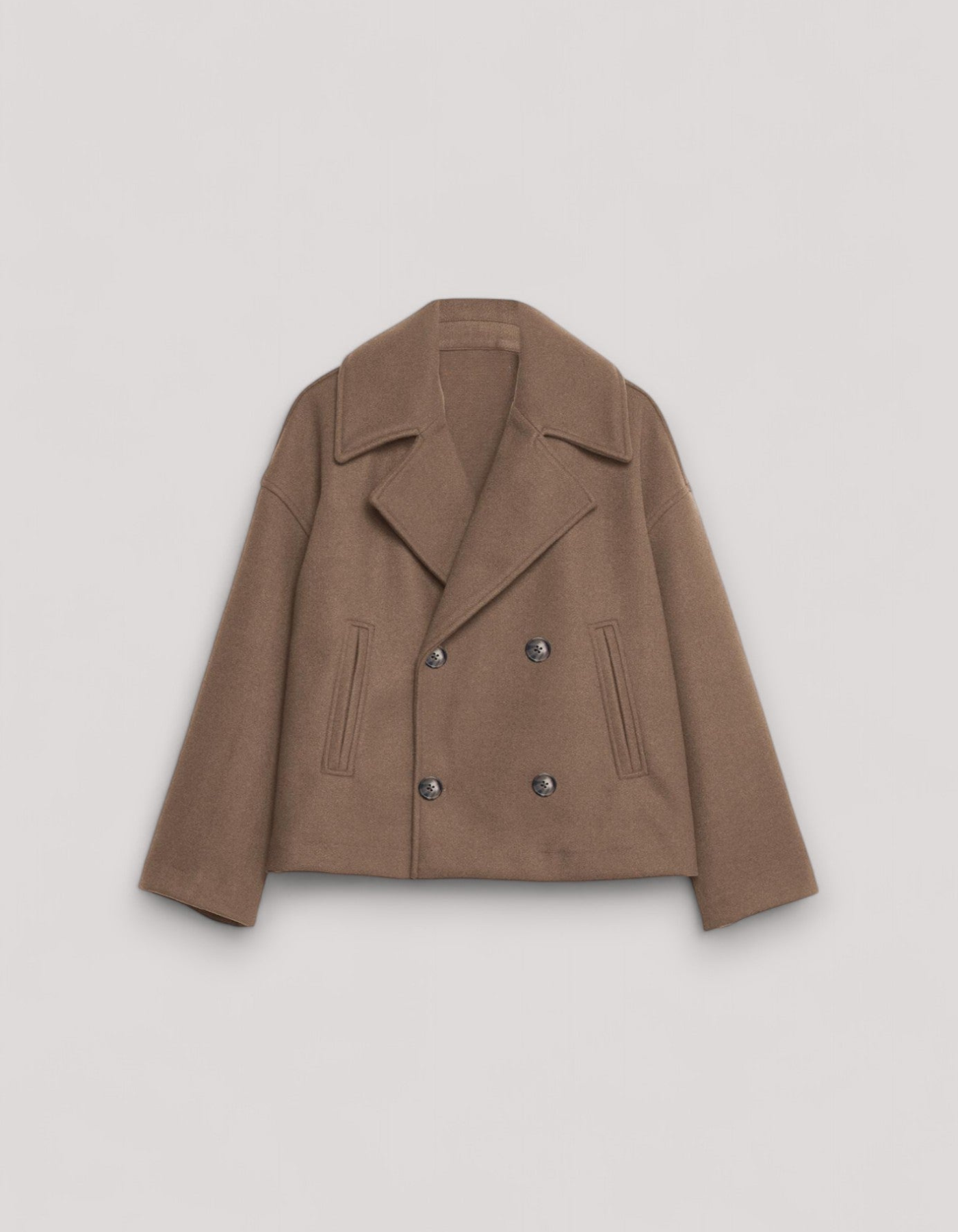 Marcelline – Double-breasted – Cropped pea coat