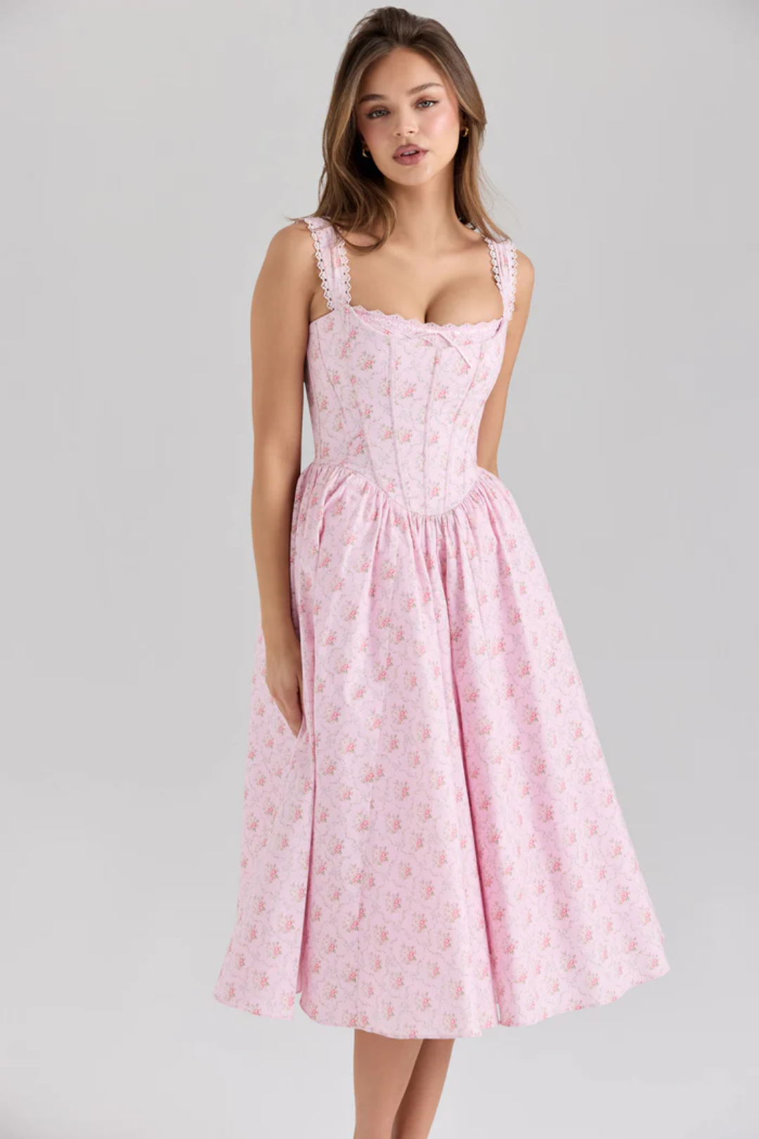 Evelina – Floral print – Midi dress