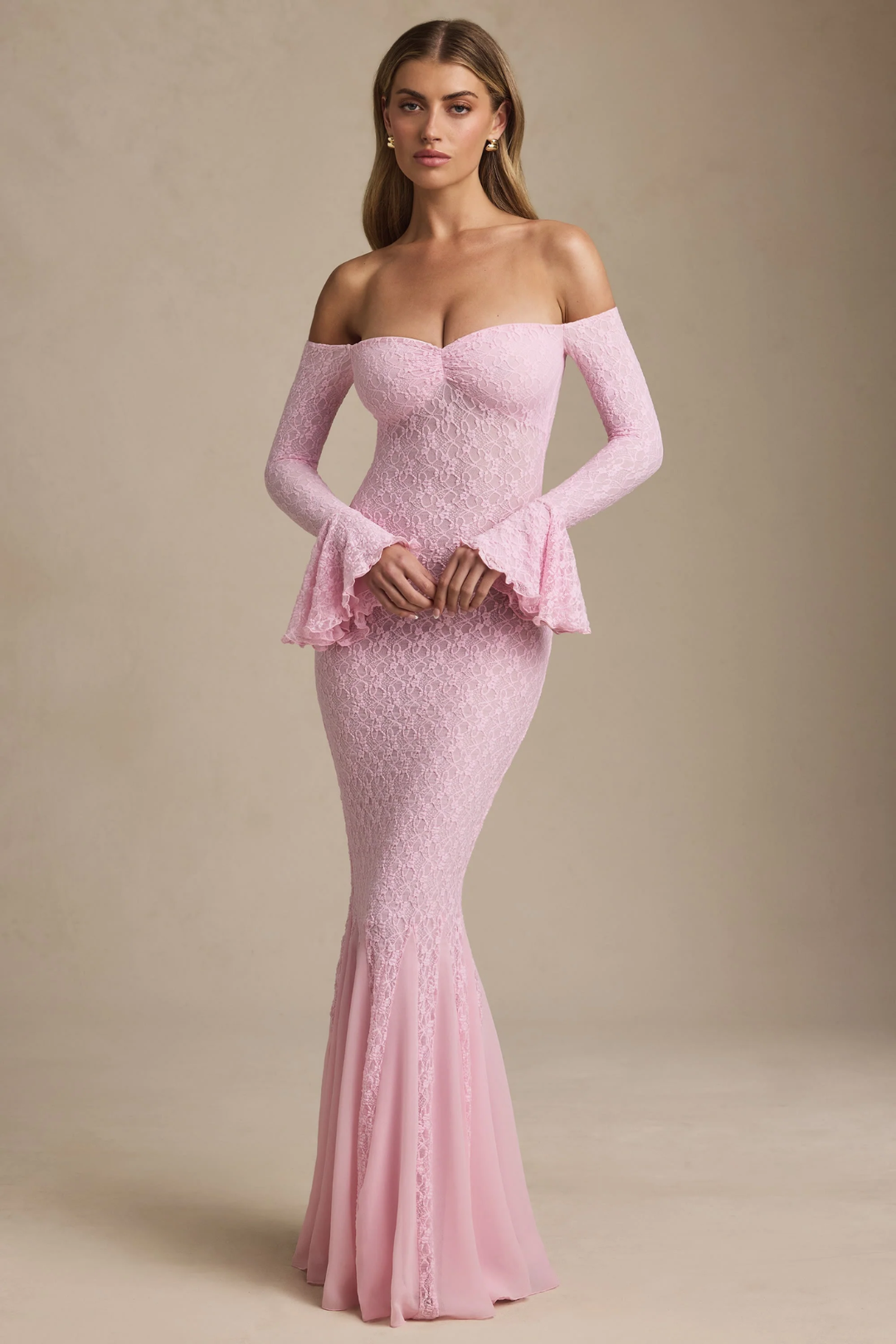 Miranna – Off-shoulder design – Mermaid gown