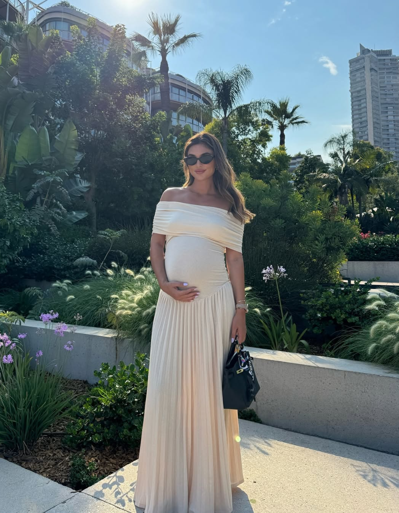 Izabelle – Pleated design – Maternity dress