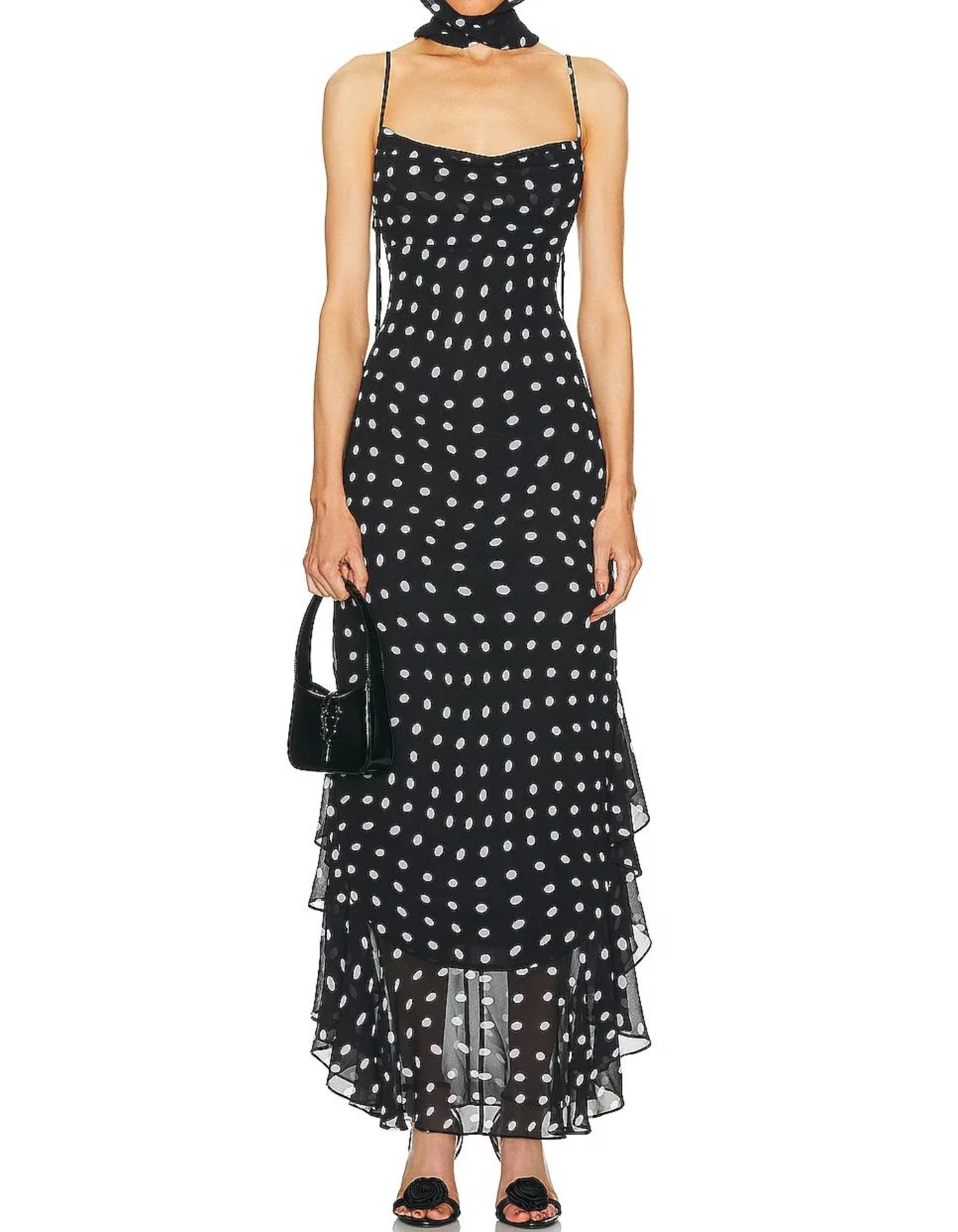 Avelina – Polka dot charm – Maxi dress