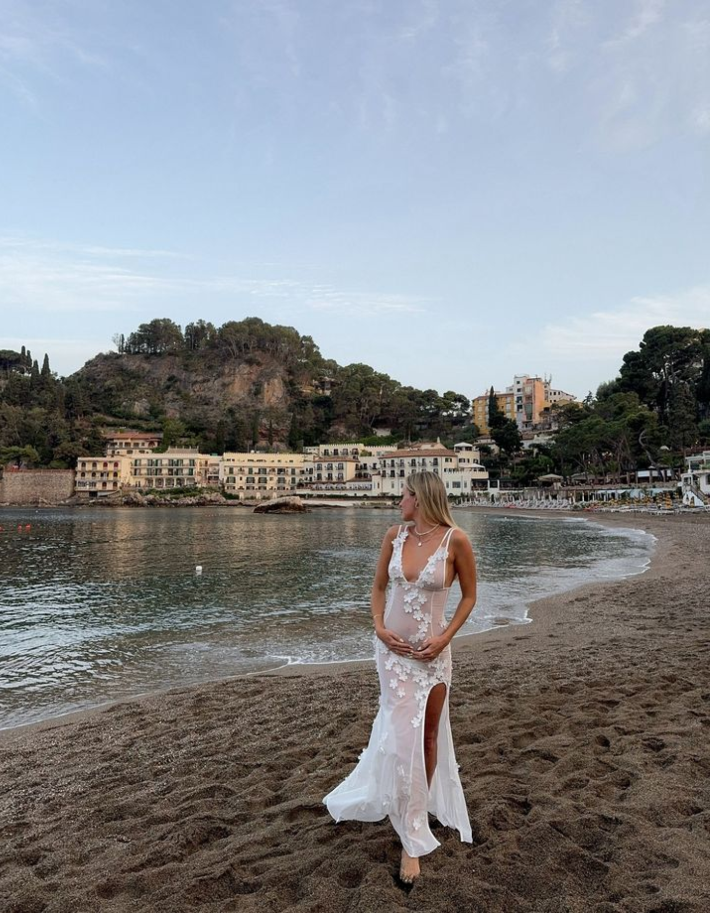 Floriana – Floral embroidered design – Maternity dress