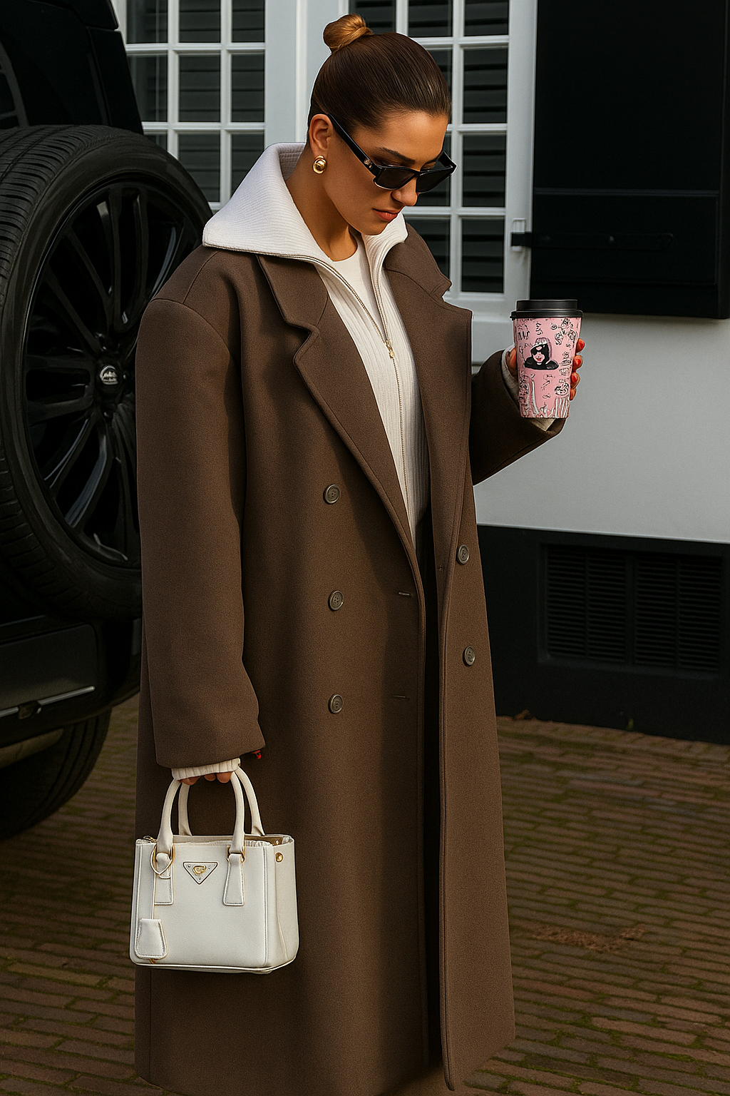 Valentia – Oversized fit – Long wool blend coat