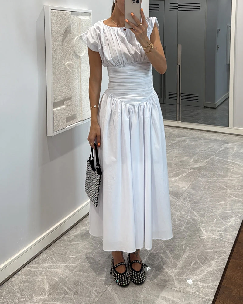 Mariella – Ruched waist – Midi dress
