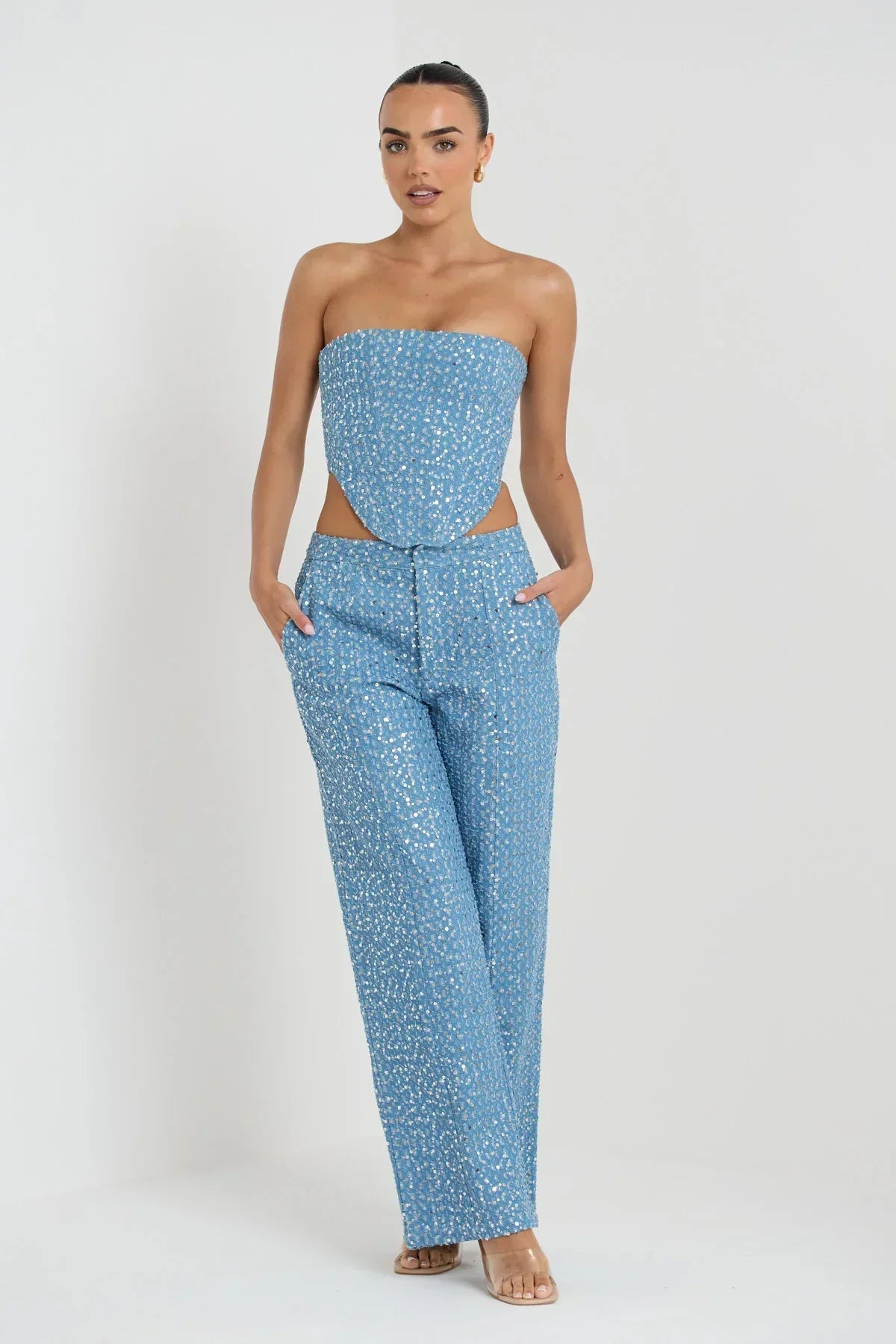 Arianna – Sequin detailing – Two-piece set