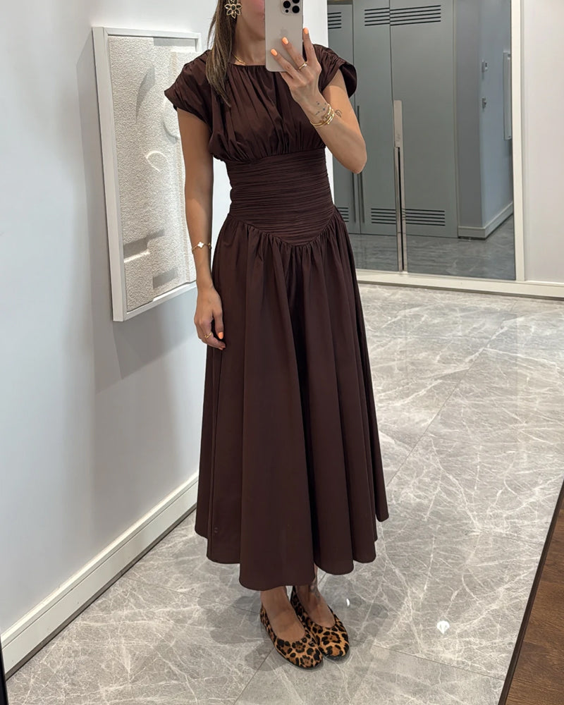 Mariella – Ruched waist – Midi dress
