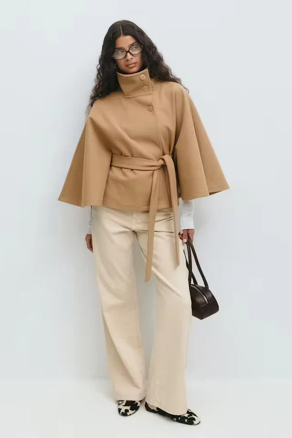 Elize - Cape Coat - Classic Belted Style