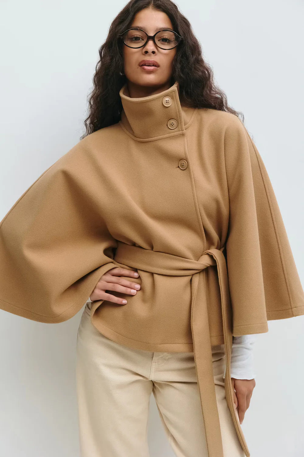 Elize - Cape Coat - Classic Belted Style