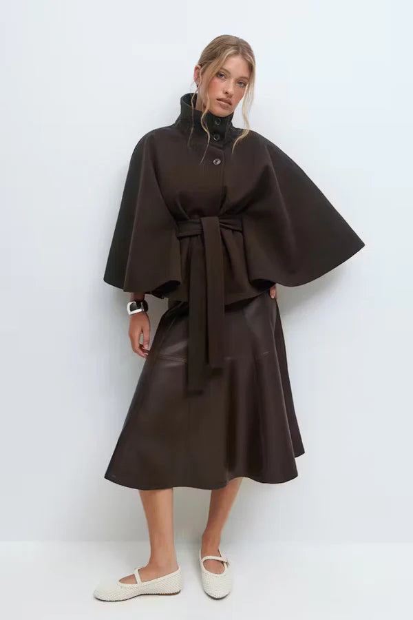 Elize - Cape Coat - Classic Belted Style