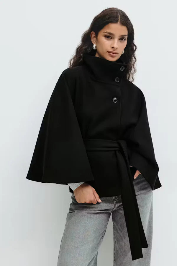 Elize - Cape Coat - Classic Belted Style