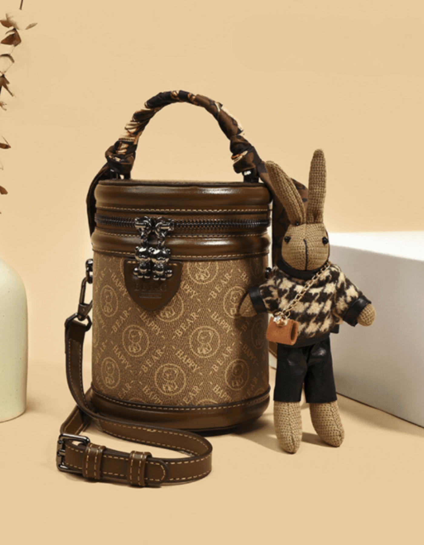 Capucinetta – Monogram bunny detail – Crossbody handbag