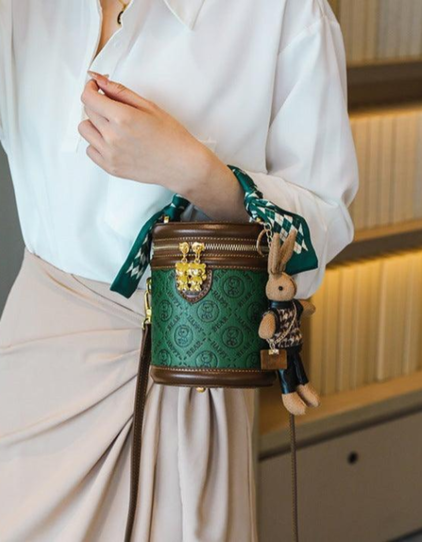 Belloretta – Monogram bunny detail – Crossbody handbag