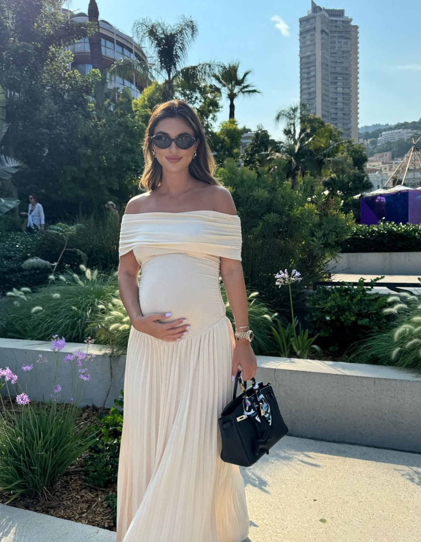 Izabelle – Pleated design – Maternity dress
