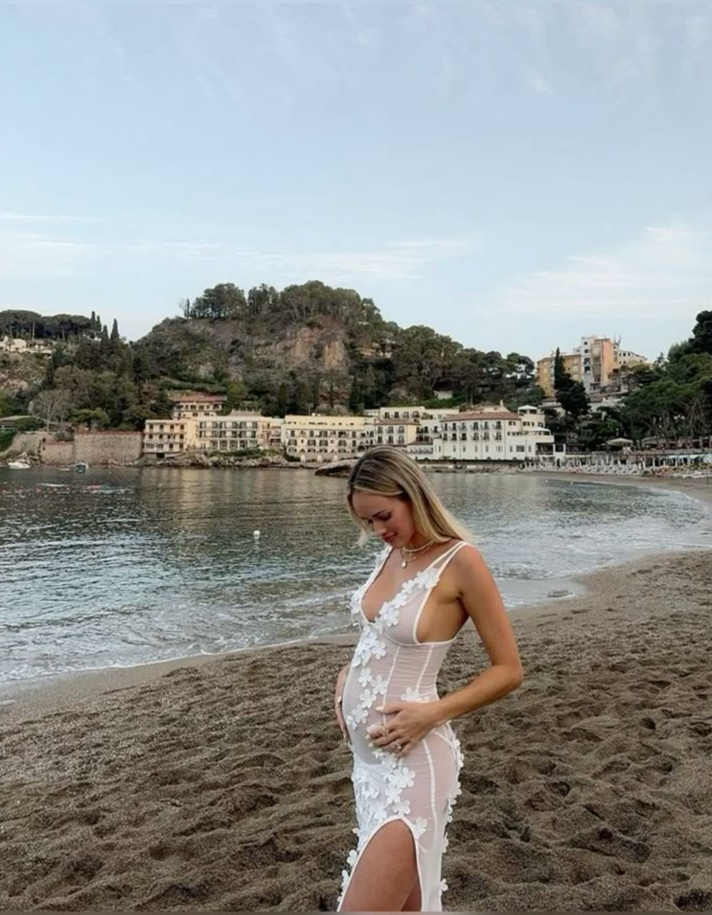 Floriana – Floral embroidered design – Maternity dress