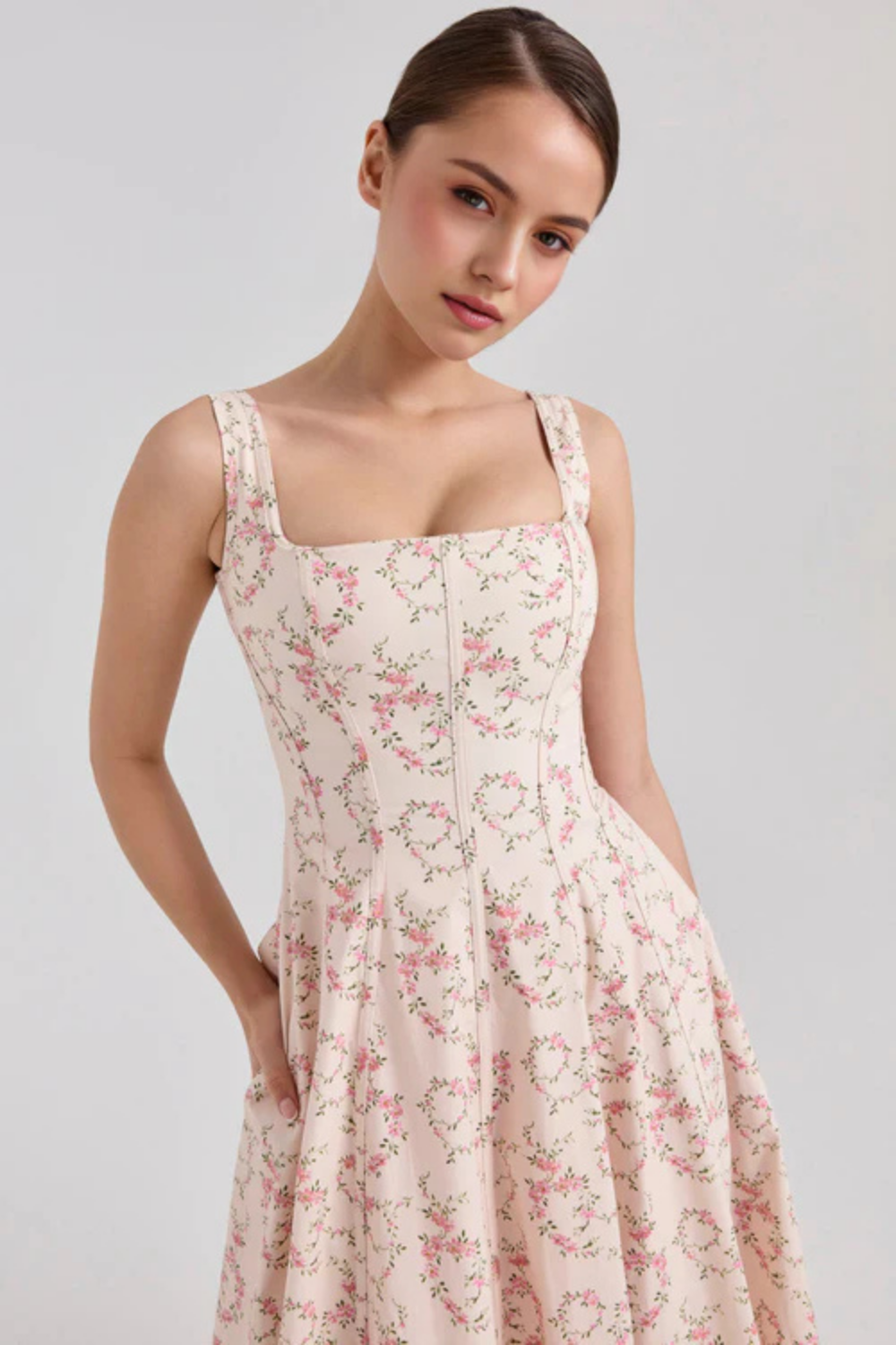 Rosabel – Corset back – Midi dress