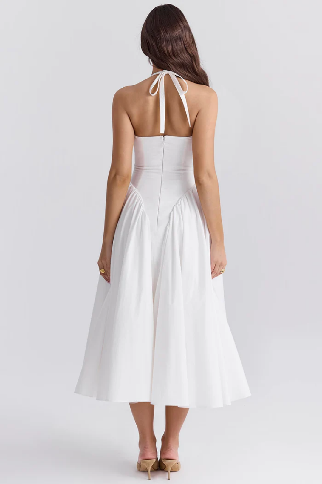 Alexanne – Halter neck design – Midi dress