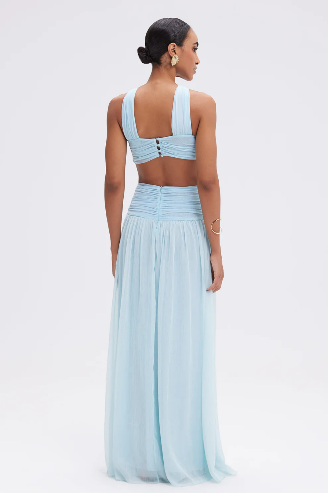 Samira – Ruched cut-out design – Maxi dress