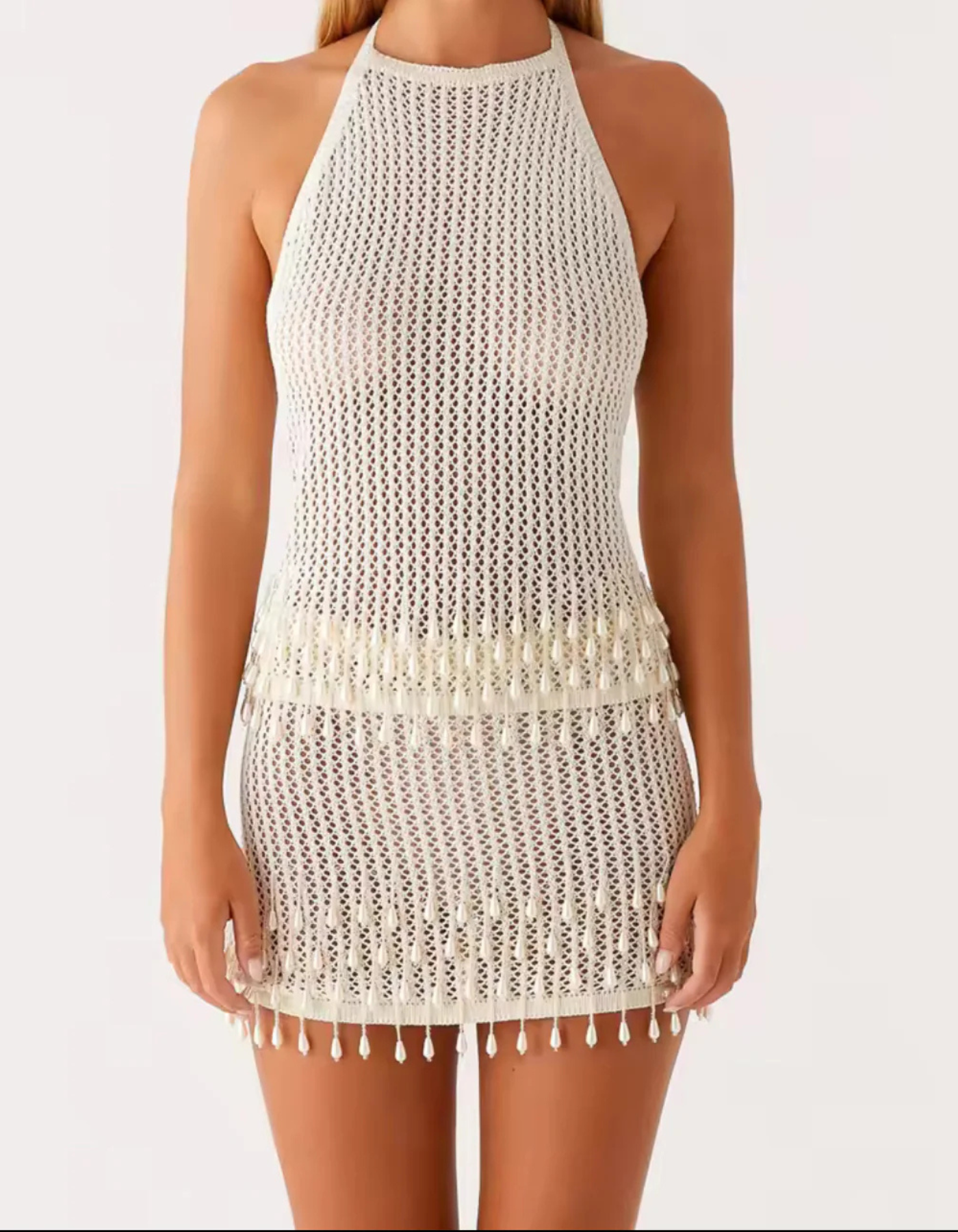 Bella – Crochet fringe design – Beach set