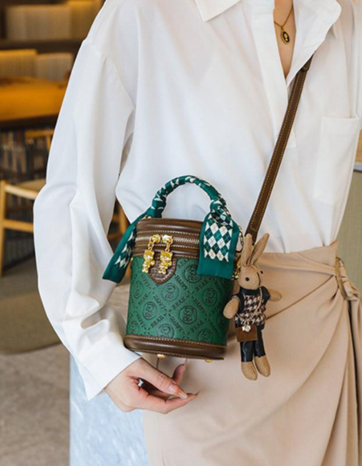 Belloretta – Monogram bunny detail – Crossbody handbag