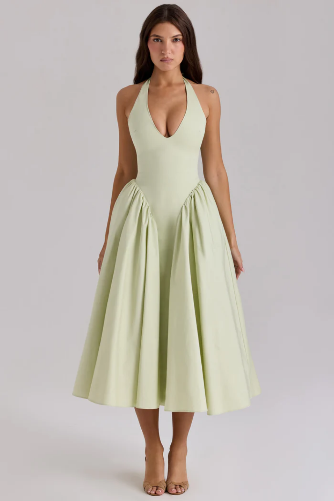 Alexanne – Halter neck design – Midi dress