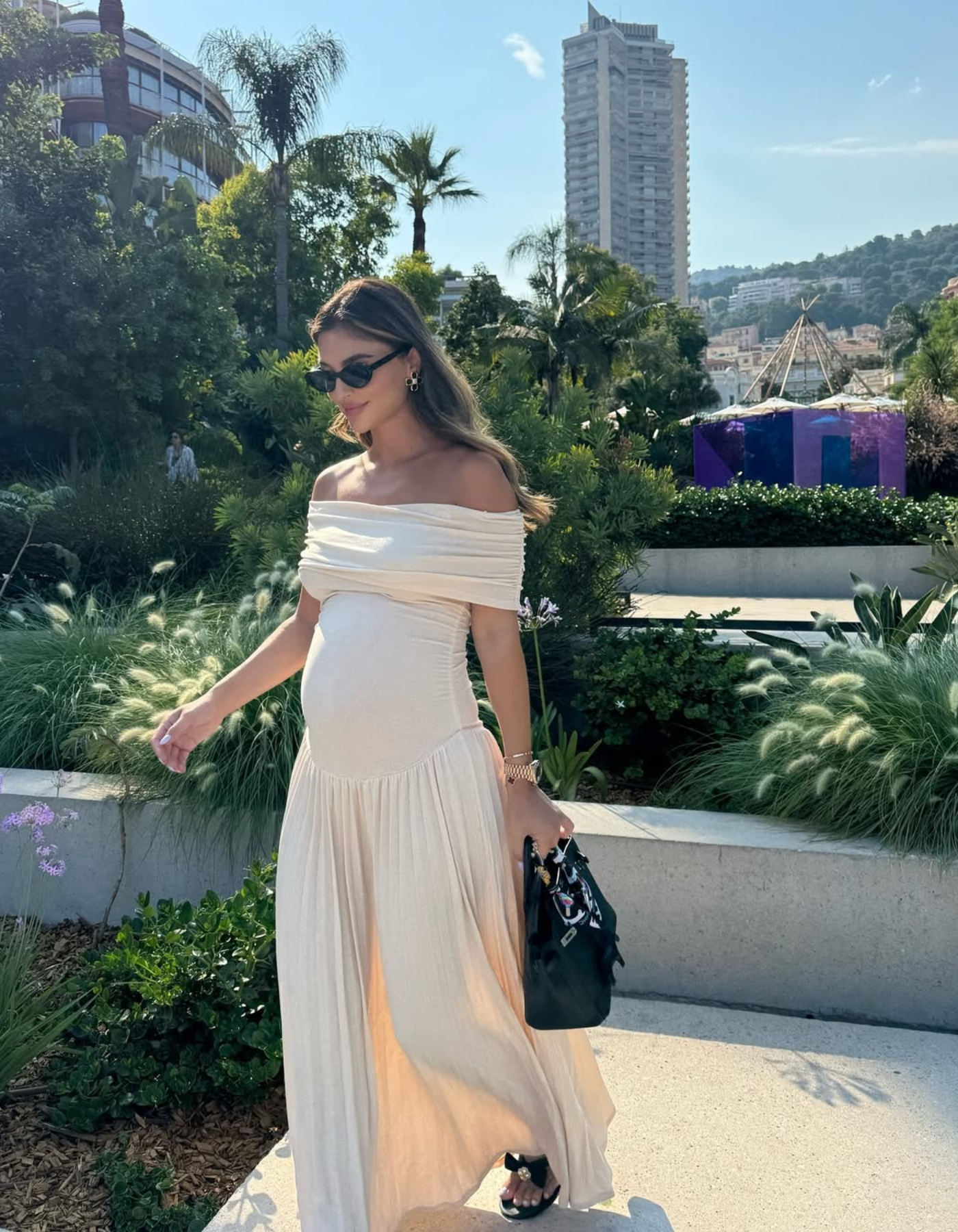 Izabelle – Pleated design – Maternity dress
