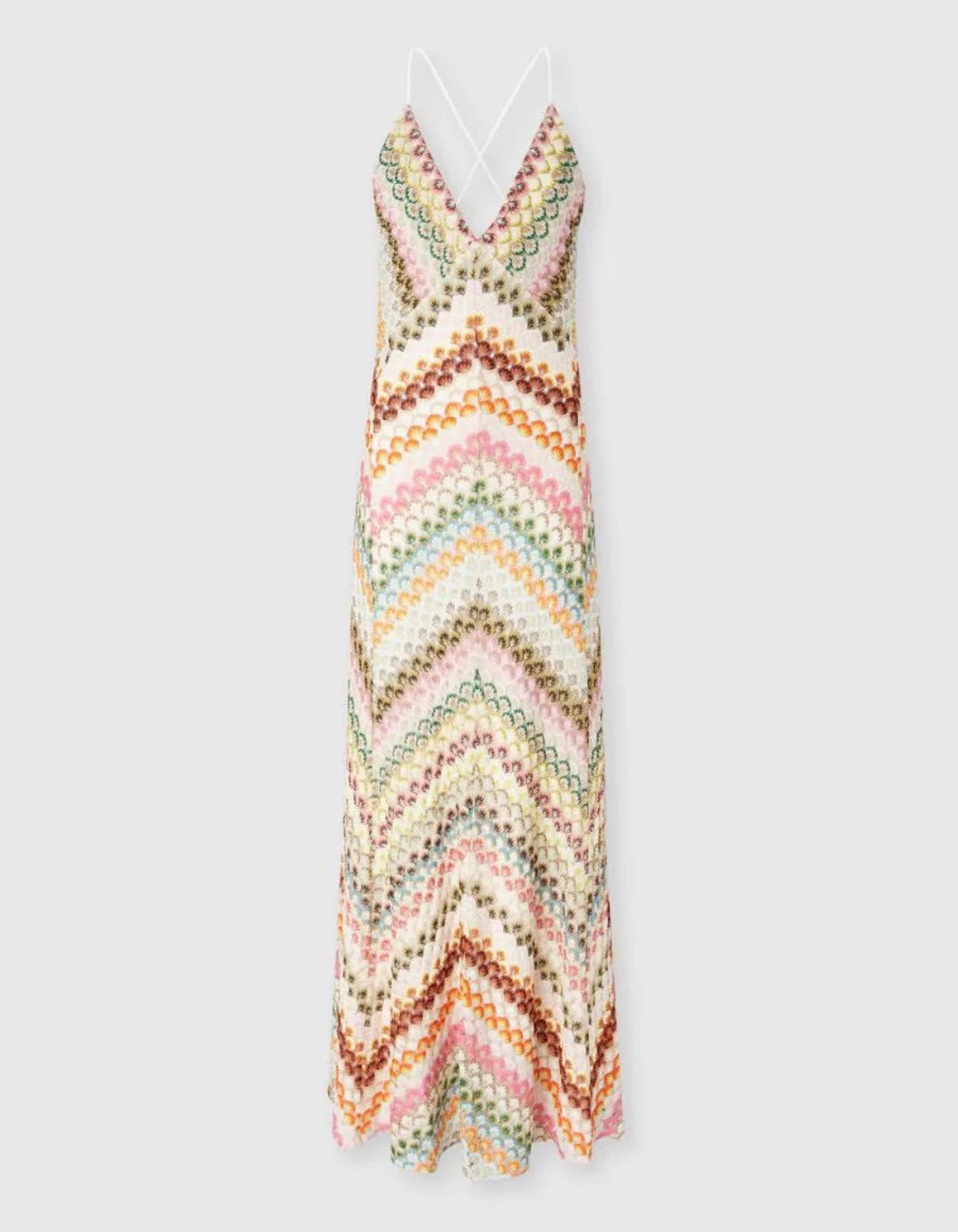 Zinnia – Colourful chevron design – Maxi dress