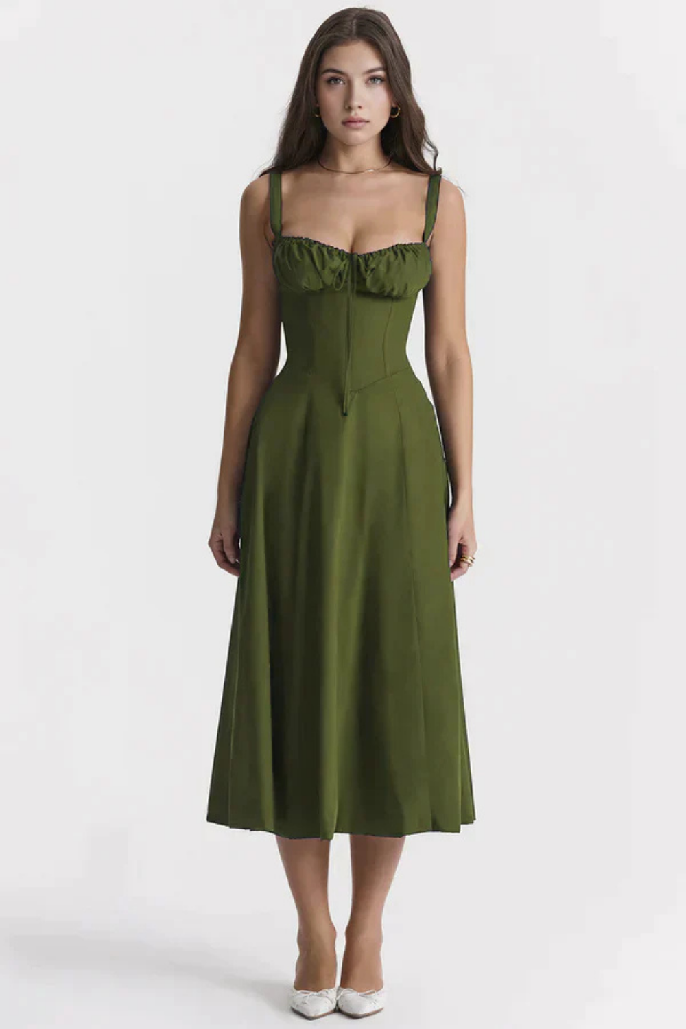 Felly – Ruched sweetheart – Midi dress