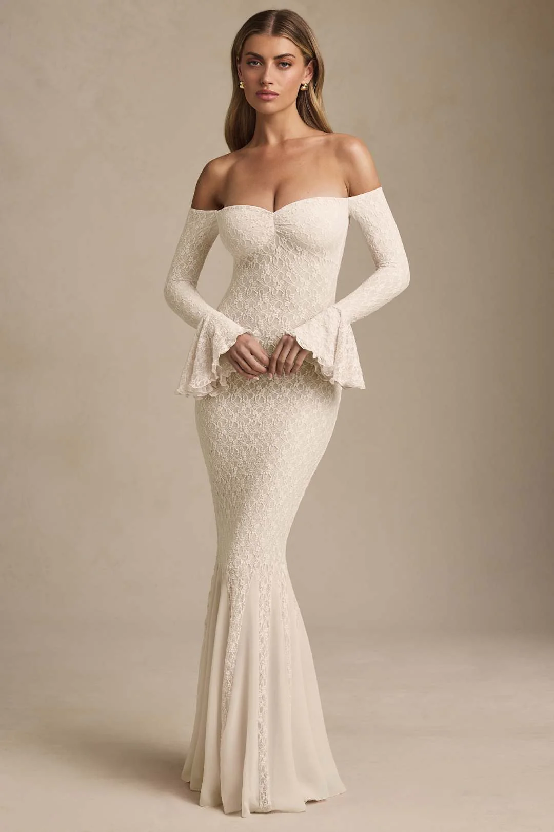 Miranna – Off-shoulder design – Mermaid gown