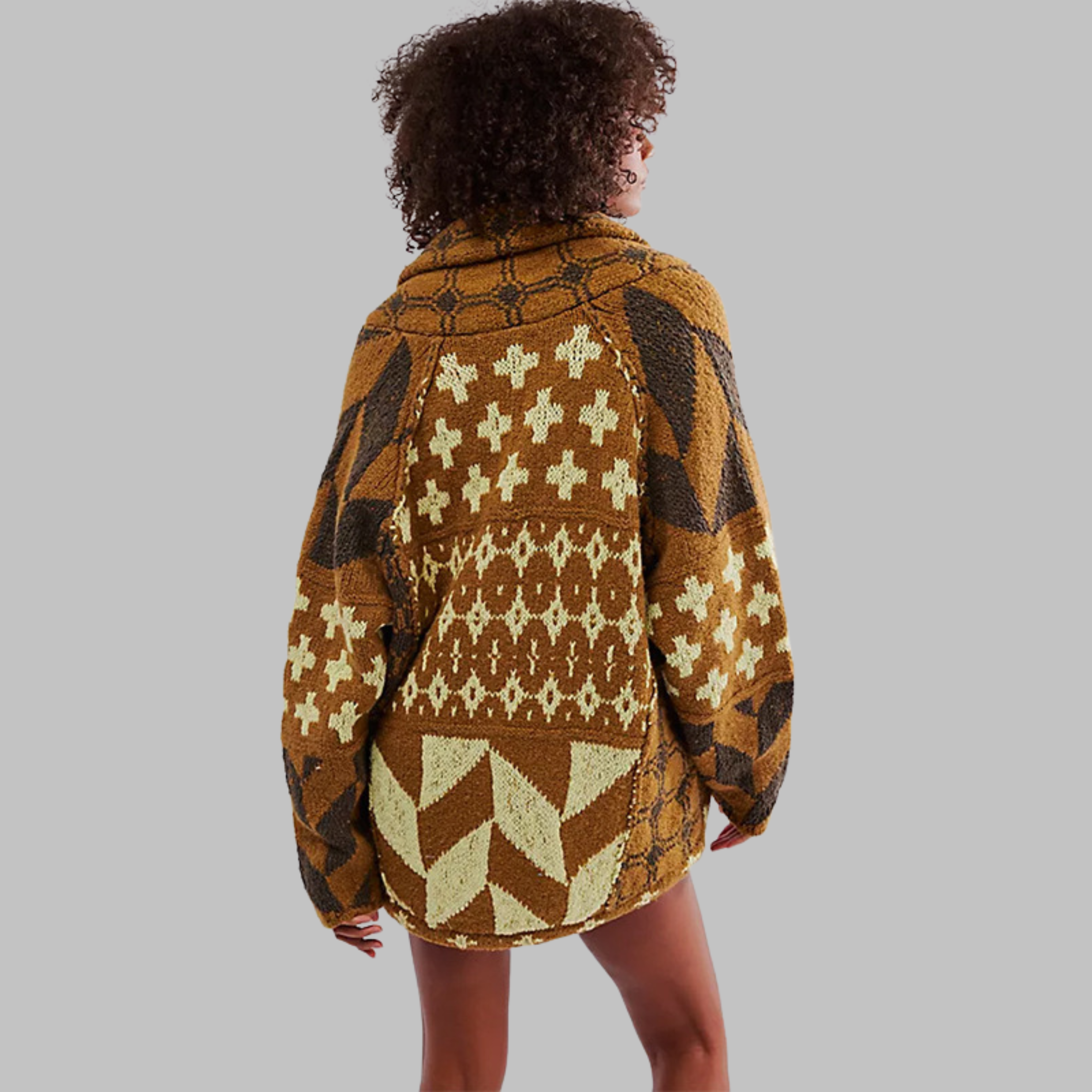 Isabelle – Geometric pattern – Knit sweater