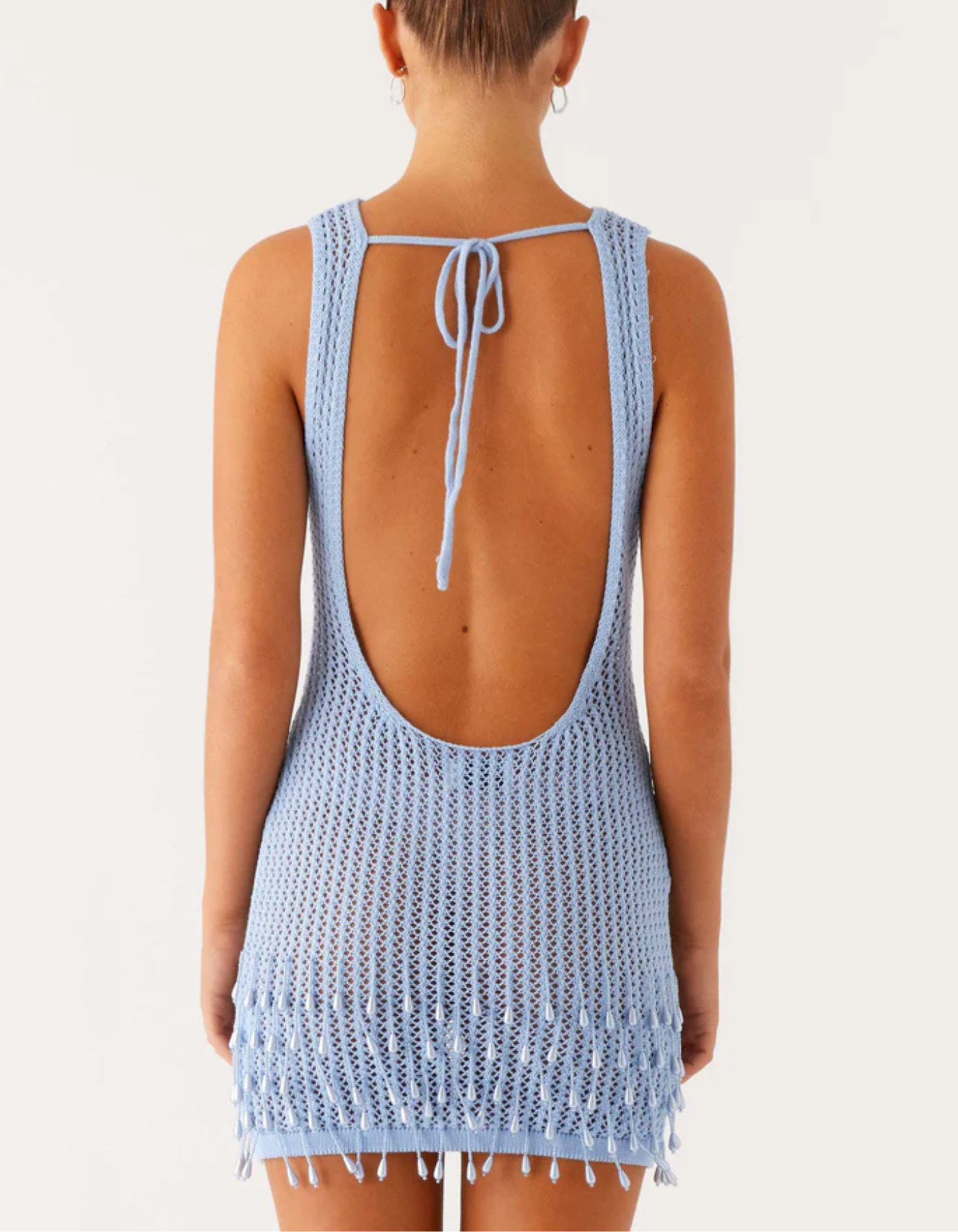 Emma – Crochet fringe design – Beach cover-up dress
