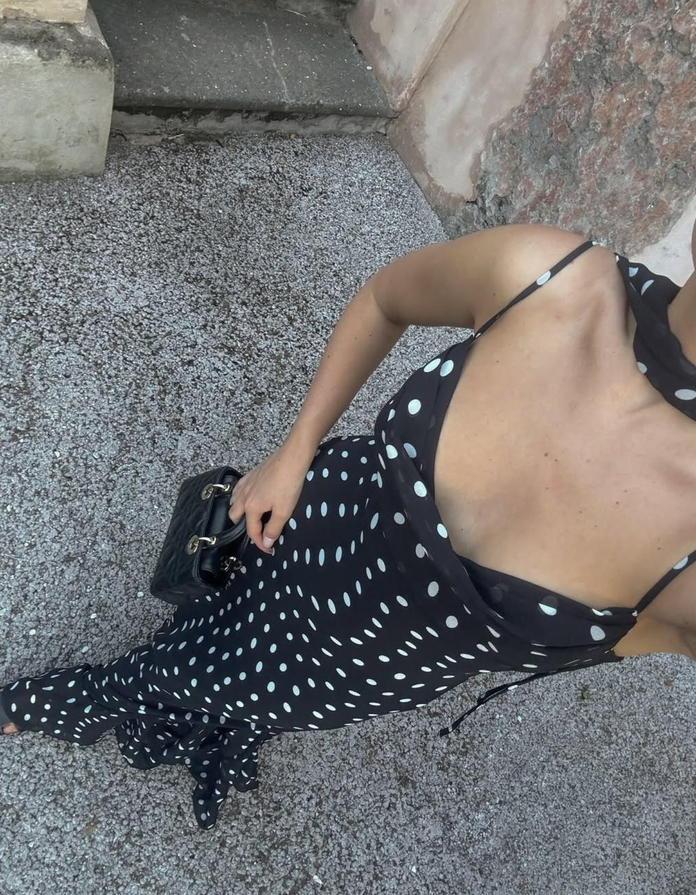 Avelina – Polka dot charm – Maxi dress