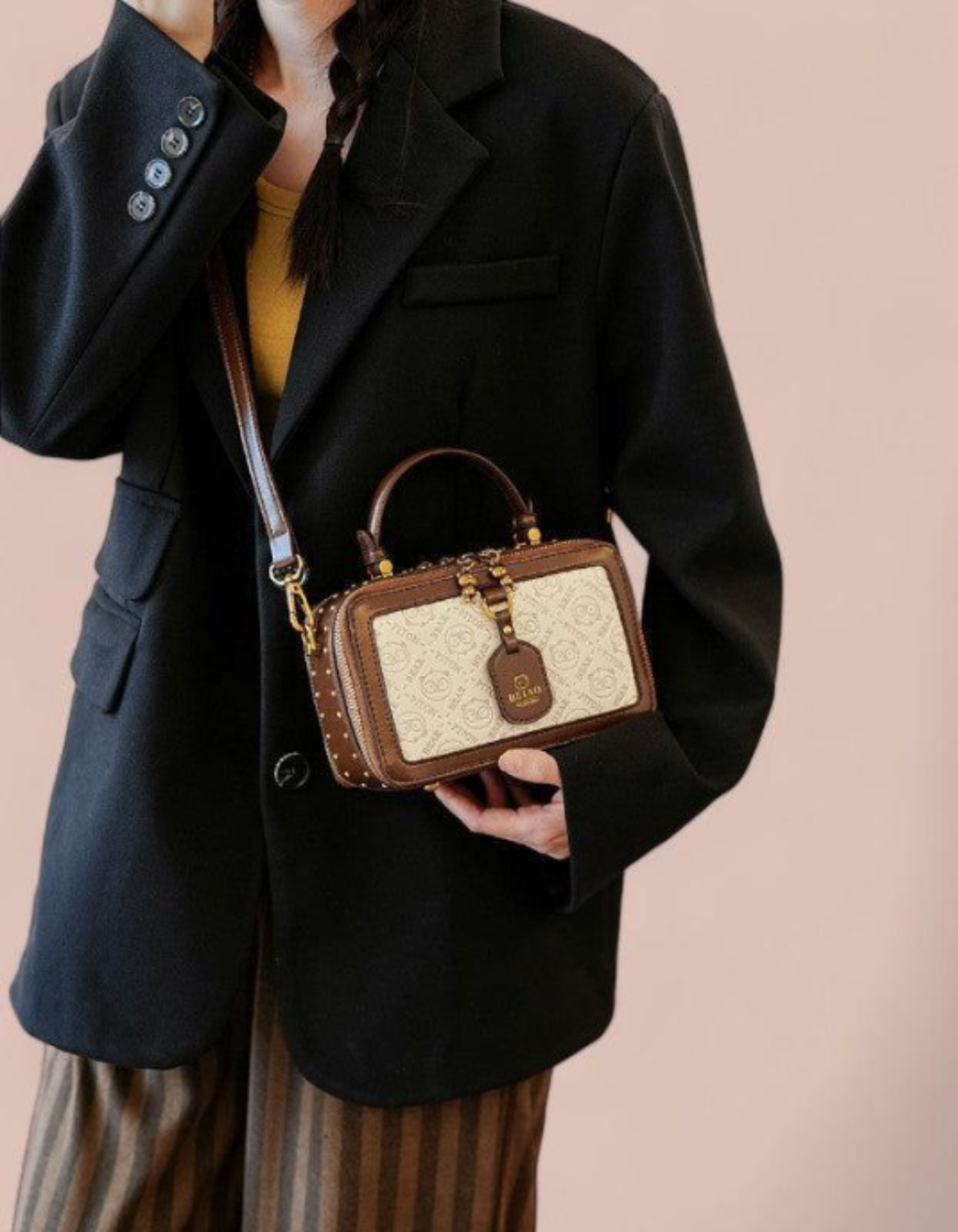 Vianella – Bear charm detail – Crossbody handbag