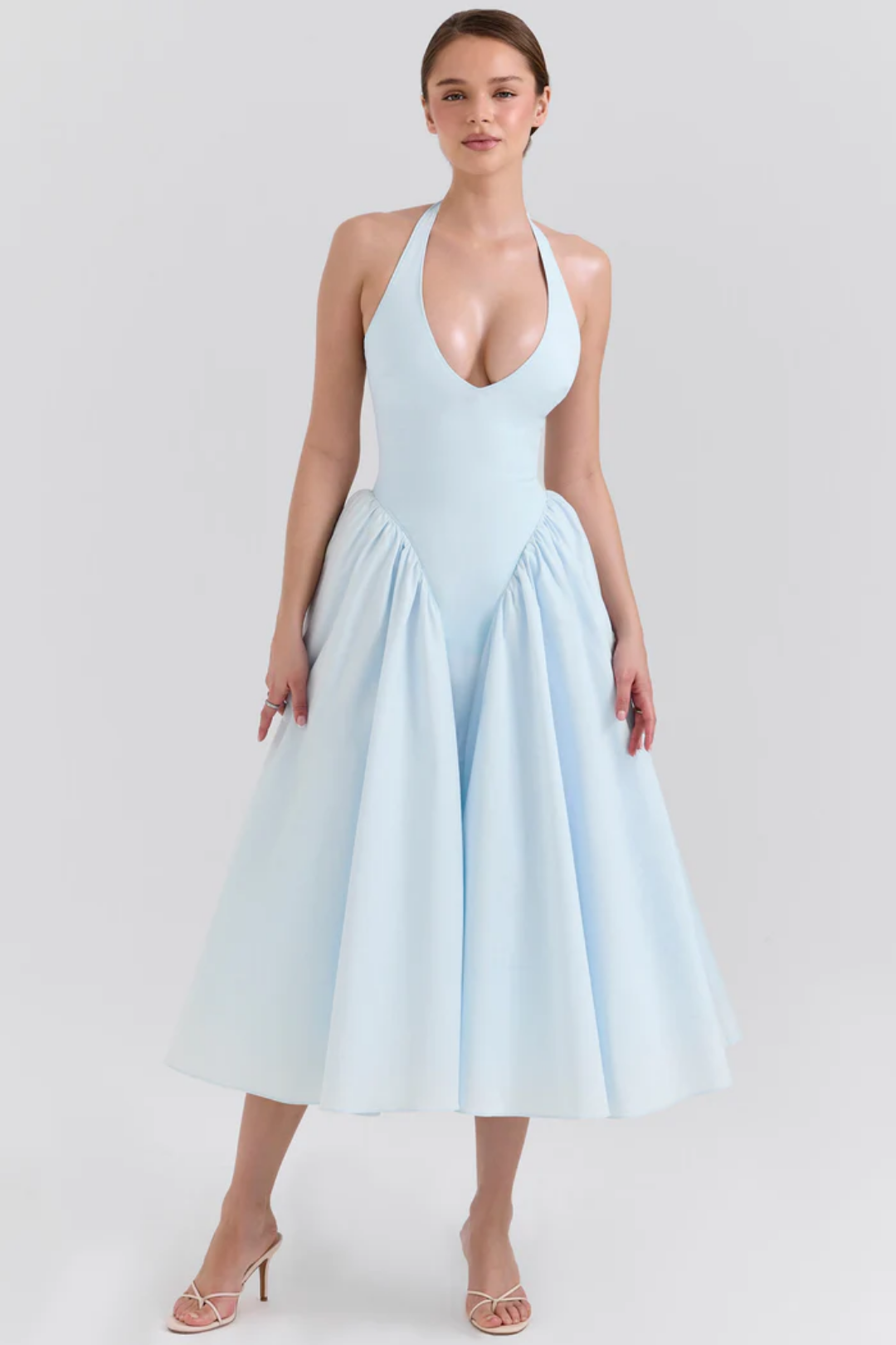 Alexanne – Halter neck design – Midi dress