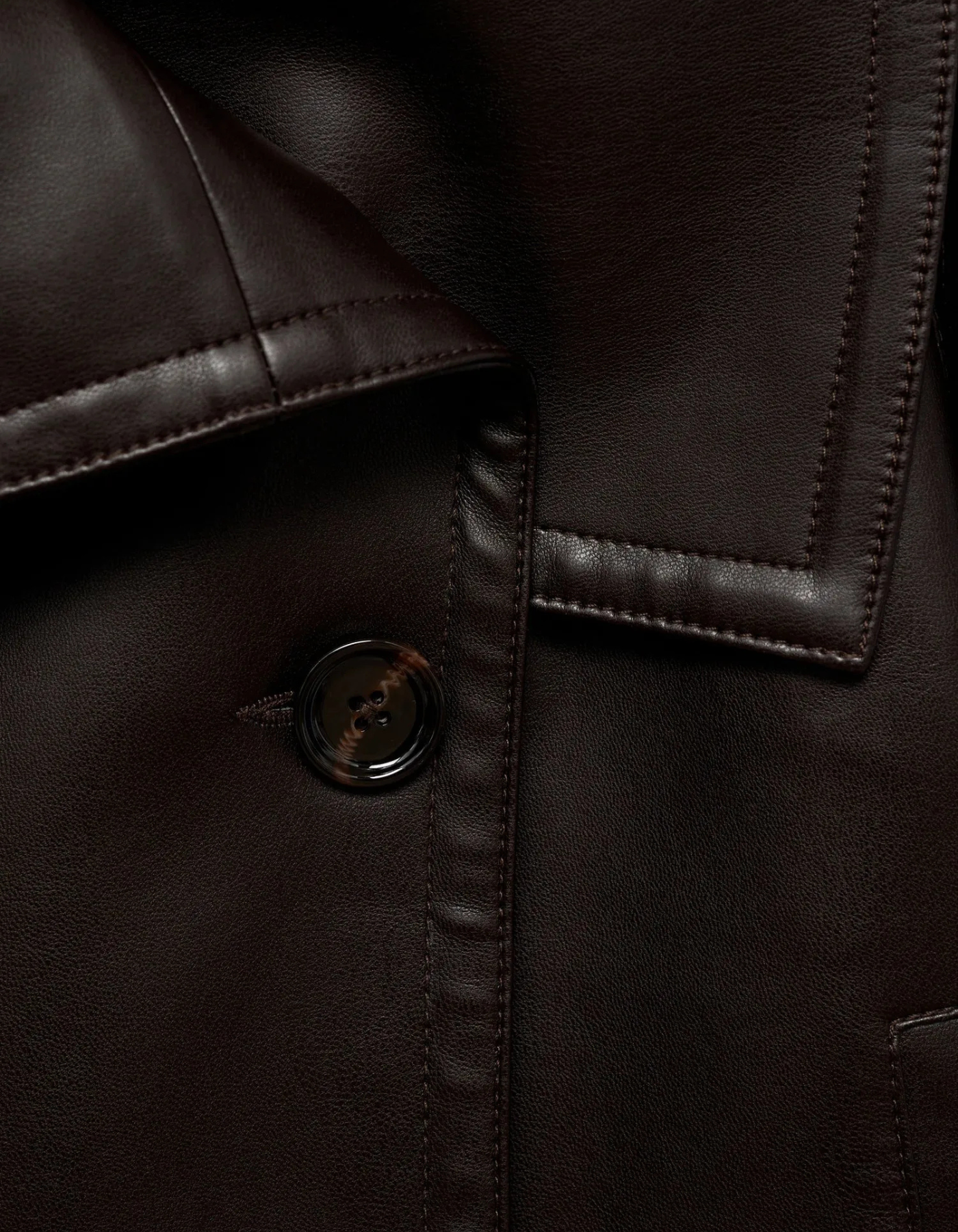 Elisa – Luxe leather – Belted trench coat